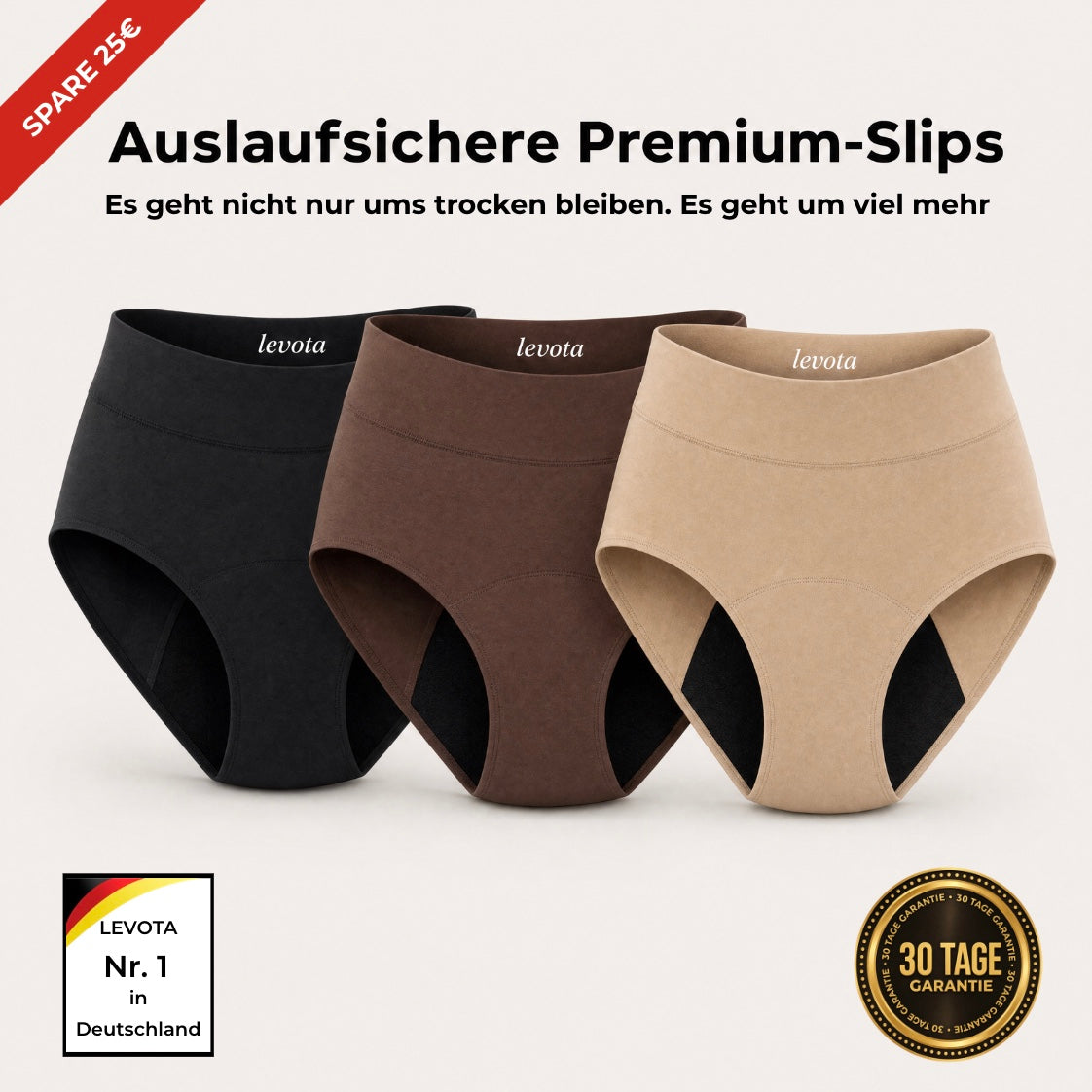 Auslaufsichere Premium-Slips (3-Pack)