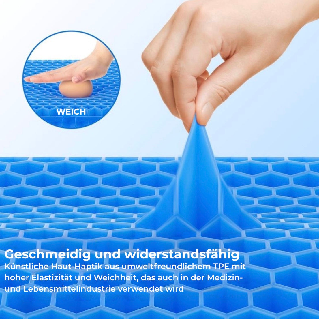 Bluebee Gel-Sitzkissen